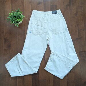 MECCA NEUTRAL BEIGE VINTAGE BAGGY CARGO PANTS